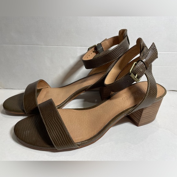 Madewell Simple Mid-Heel Sandals G4972 upper leather - Picture 6 of 8